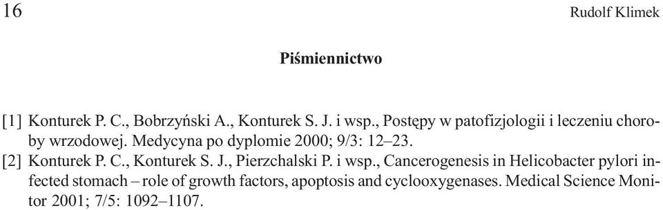 [2] Konturek P. C., Konturek S. J., Pierzchalski P. i wsp.