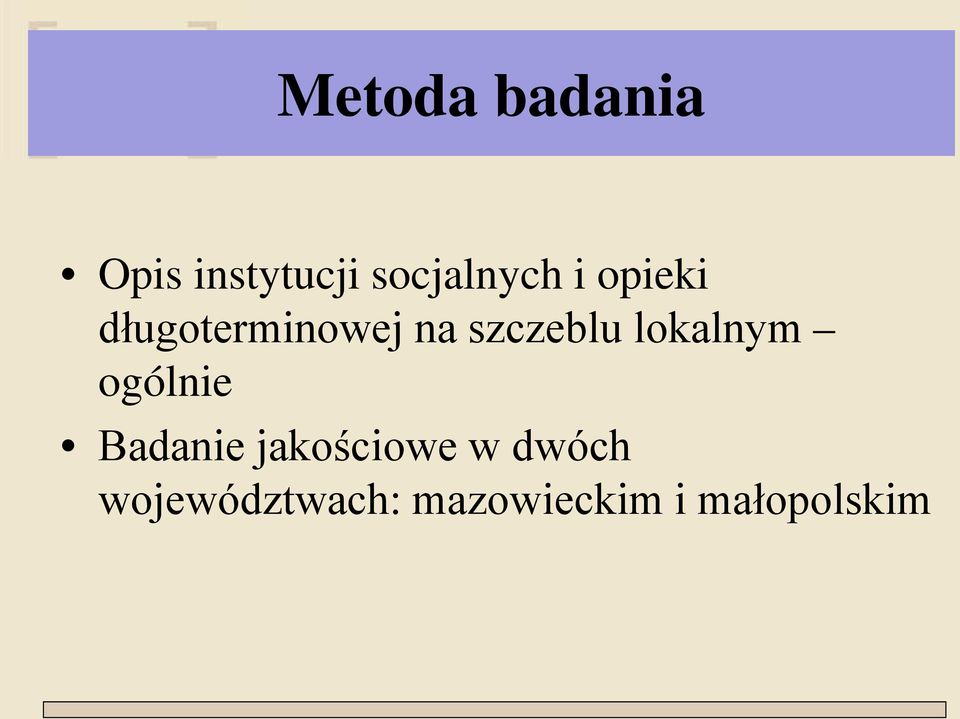 szczeblu lokalnym ogólnie Badanie