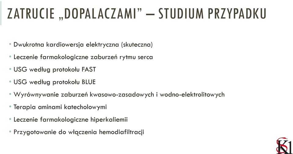 zaburzeń kwasowo-zasadowych i wodno-elektrolitowych Terapia aminami