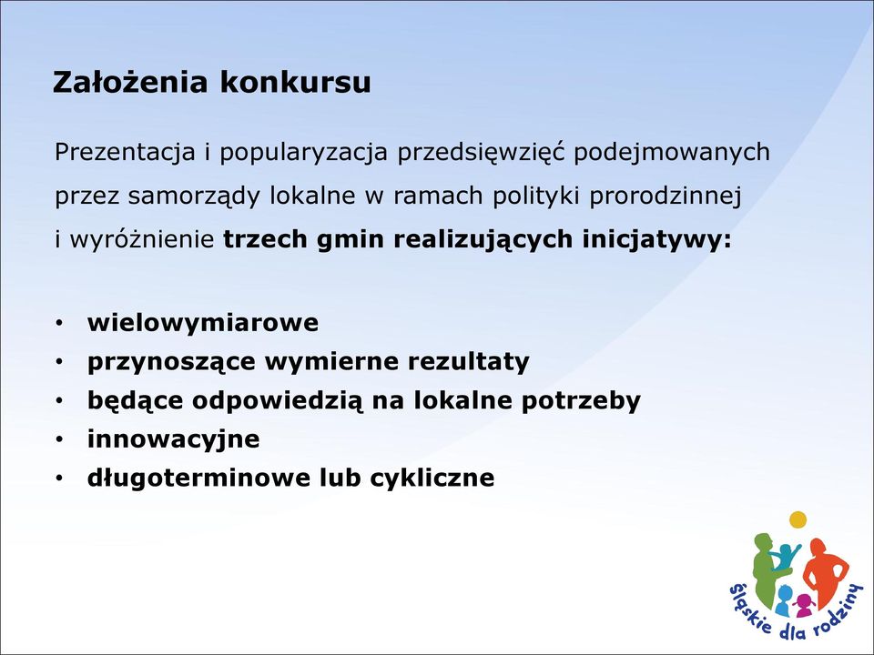 gmin realizujących inicjatywy: wielowymiarowe przynoszące wymierne rezultaty