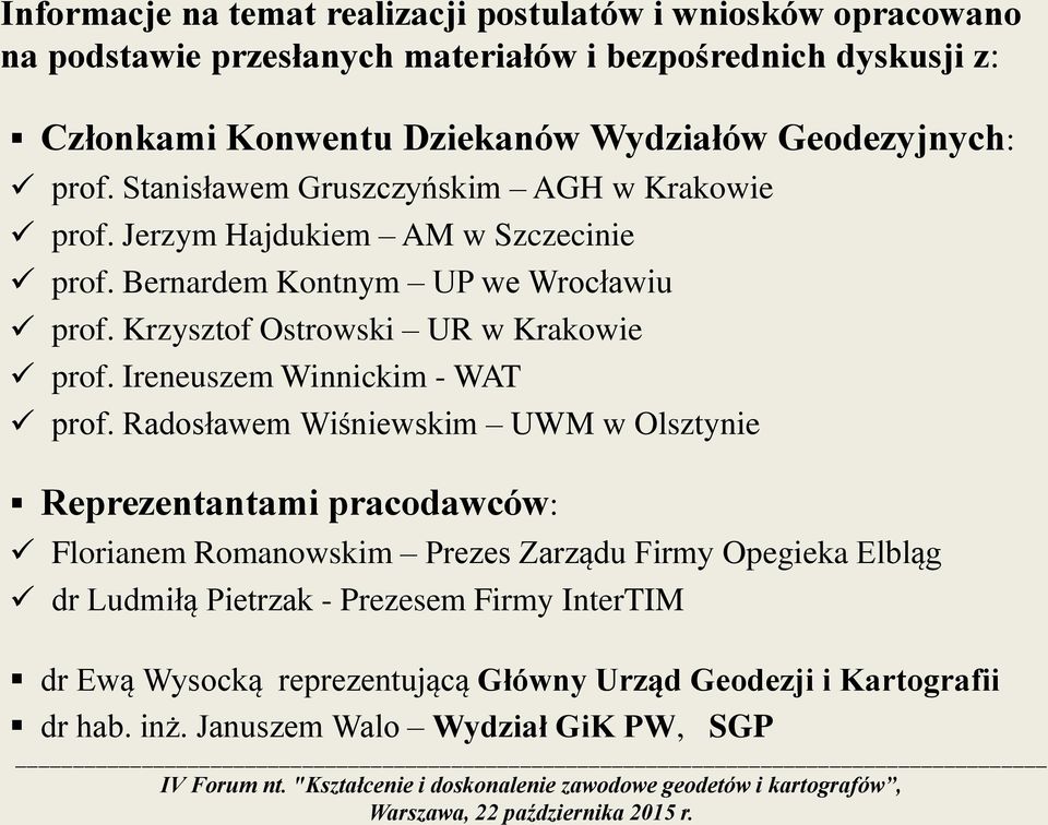 Krzysztof Ostrowski UR w Krakowie prof. Ireneuszem Winnickim - WAT prof.