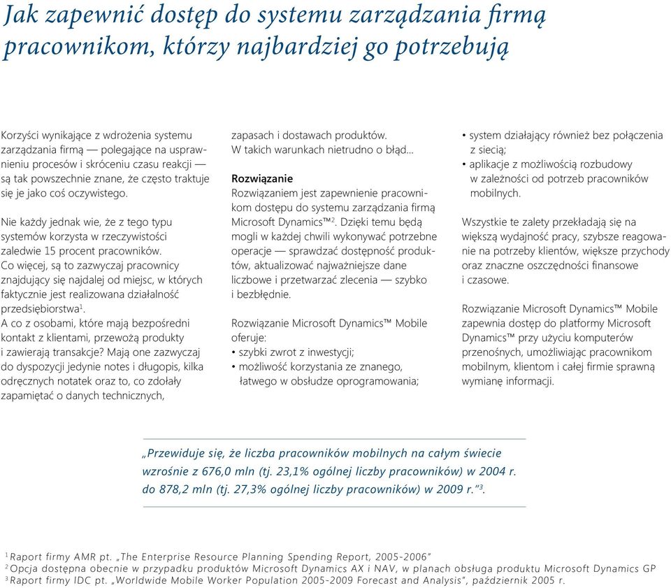 Nie każdy jednak wie, że z tego typu systemów korzysta w rzeczywistości zaledwie 15 procent pracowników.