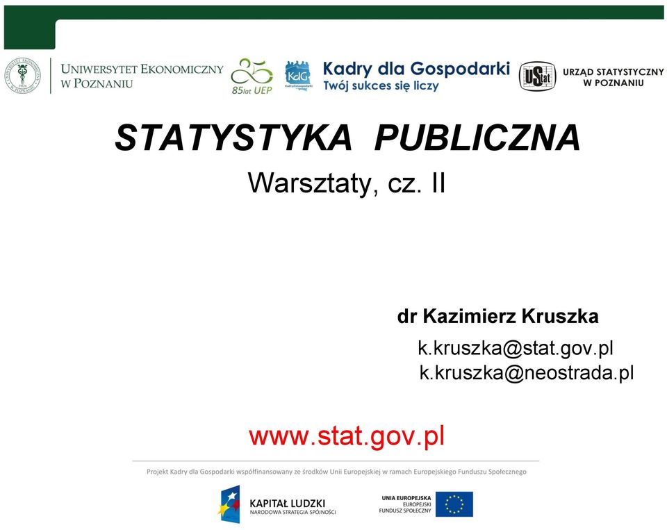 II dr Kazimierz Kruszka k.