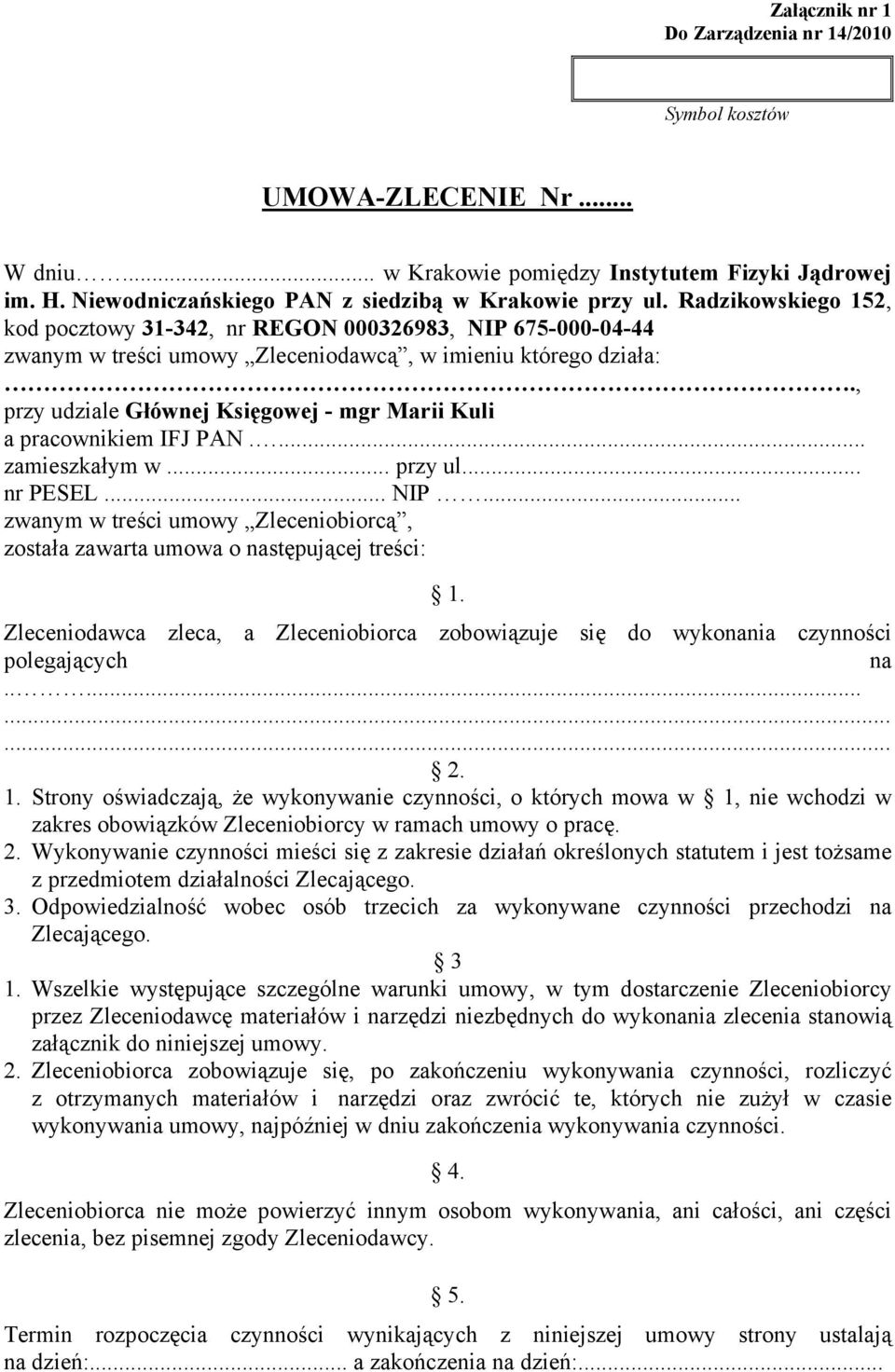 UMOWA-ZLECENIE Nr... - PDF Free Download