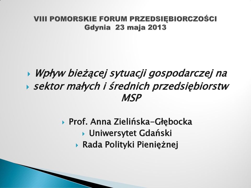 przedsiębiorstw MSP Prof.