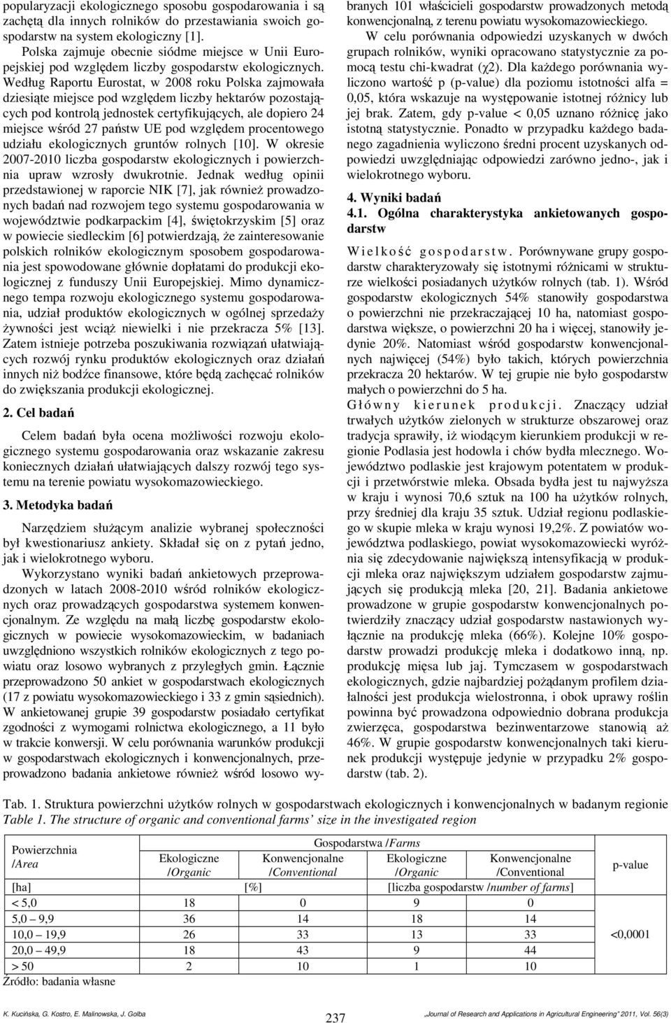 Według Raportu Eurostat, w 2008 roku Polska zajmowała dziesiąte miejsce pod względem liczby hektarów pozostających pod kontrolą jednostek certyfikujących, ale dopiero 24 miejsce wśród 27 państw UE