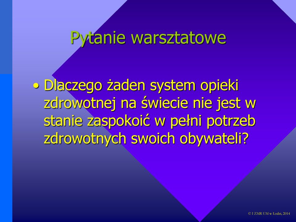 nie jest w stanie zaspokoić w pełni