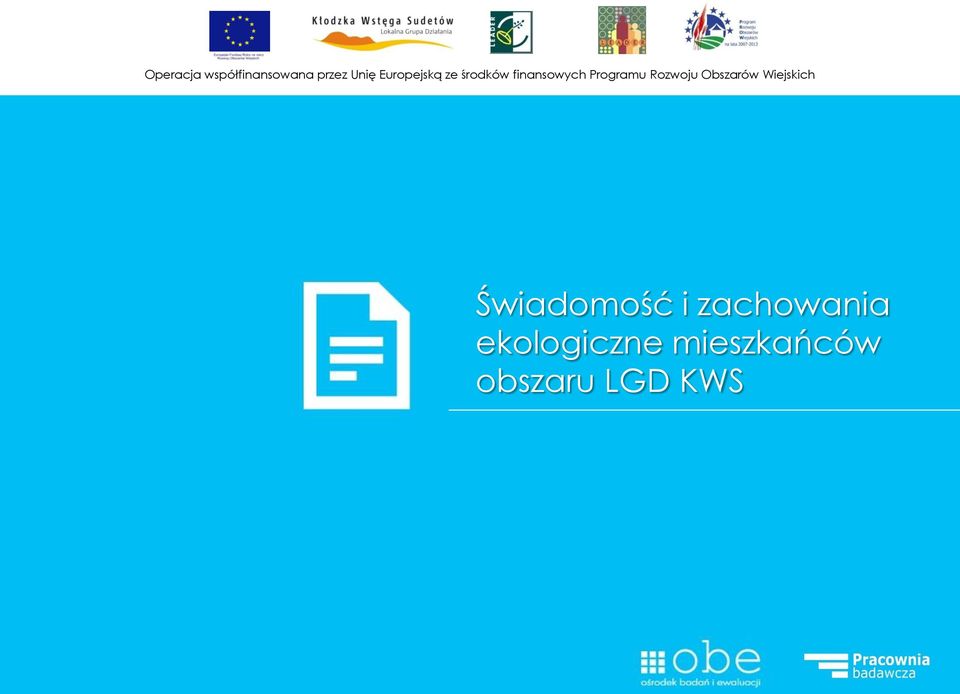 Rozwoju Obszarów Wiejskich Świadomość i