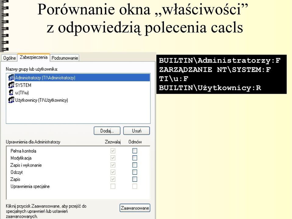 BUILTIN\Administratorzy:F