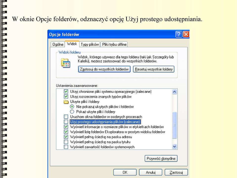 odznaczyć opcję