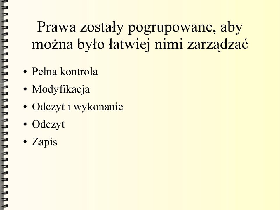 zarządzać Pełna kontrola