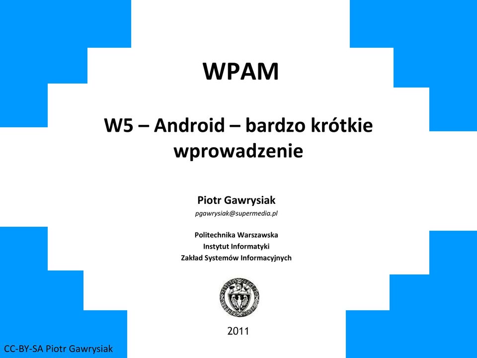 pl Politechnika Warszawska Instytut Informatyki