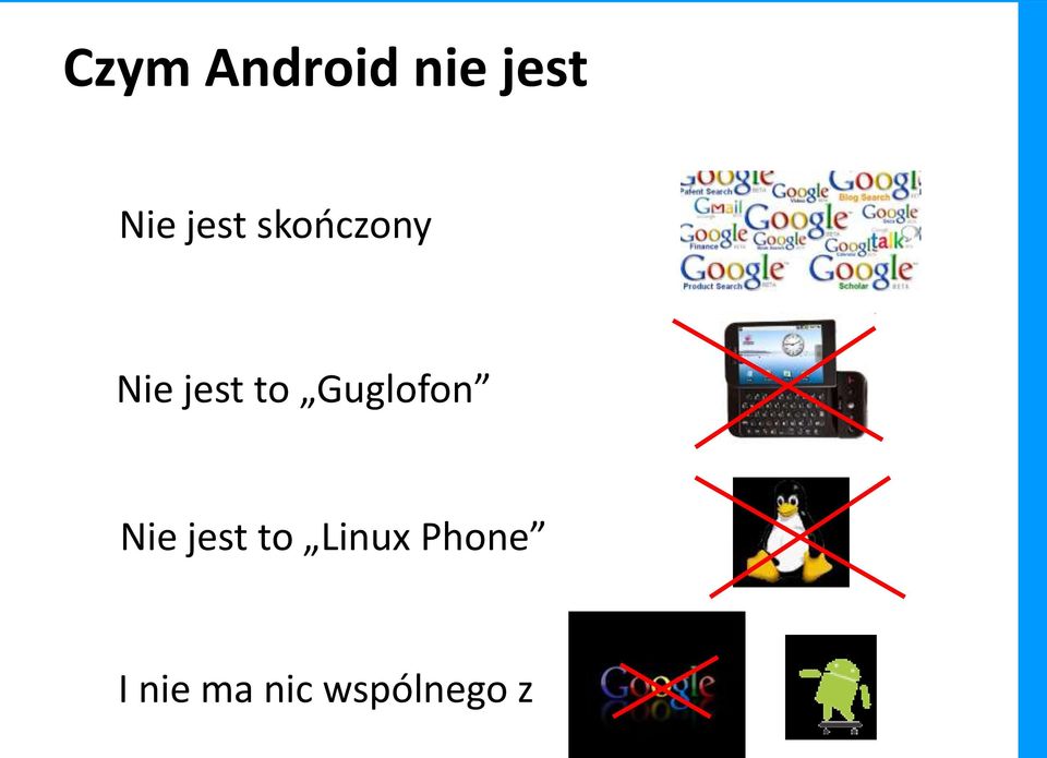 Guglofon Nie jest to Linux