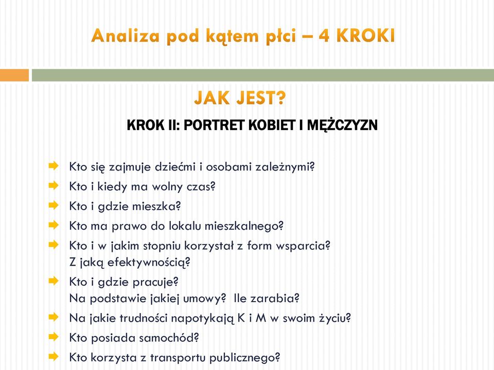 Kto i w jakim stopniu korzystał z form wsparcia? Z jaką efektywnością? Kto i gdzie pracuje?