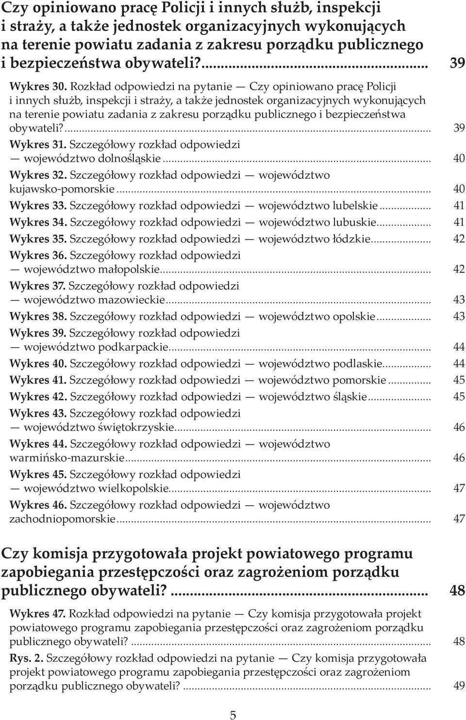 Szczegółowy rozkład odpowiedzi województwo kujawsko pomorskie... 40 Wykres 33. Szczegółowy rozkład odpowiedzi województwo lubelskie... 41 Wykres 34.