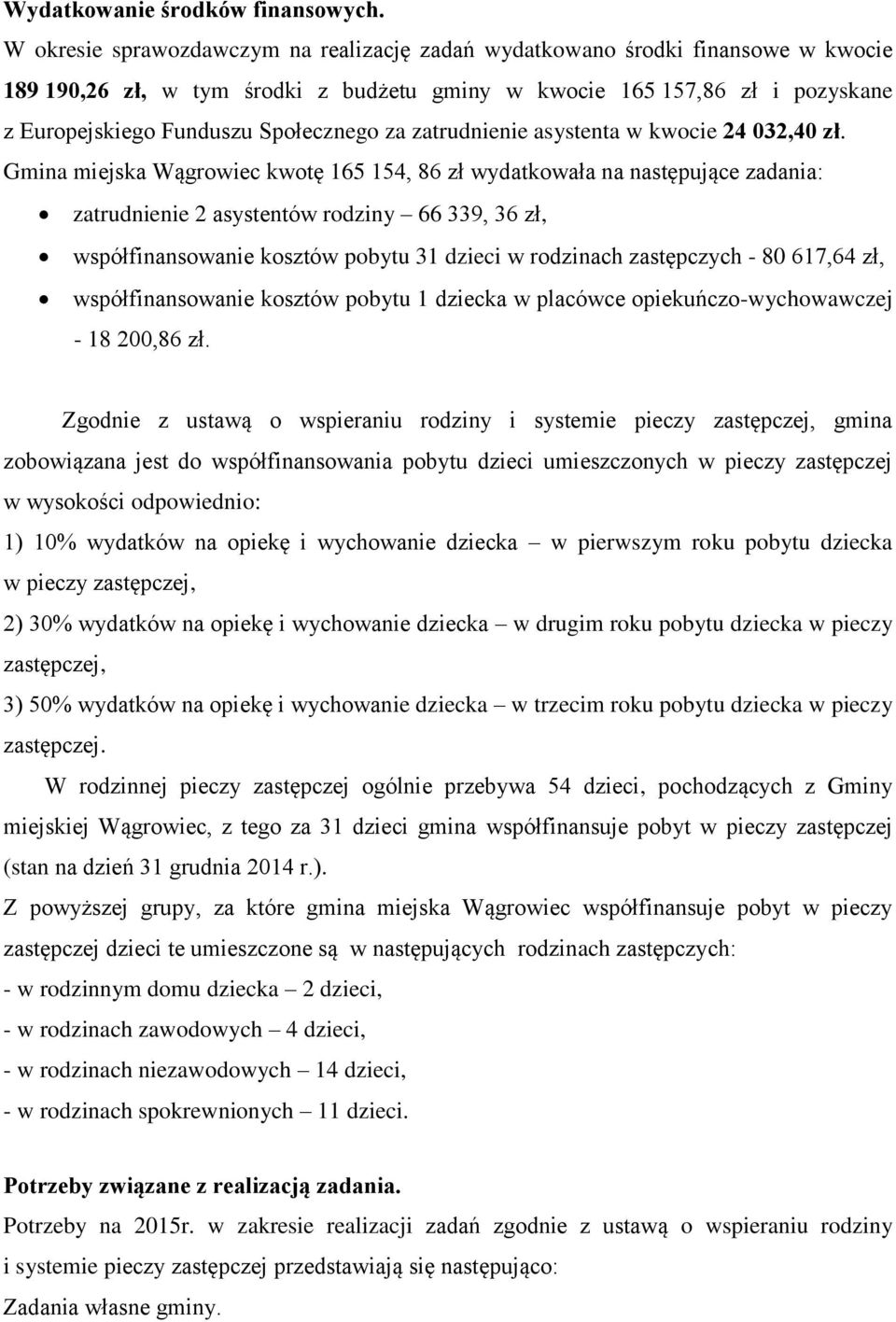 za zatrudnienie asystenta w kwocie 24 032,40 zł.