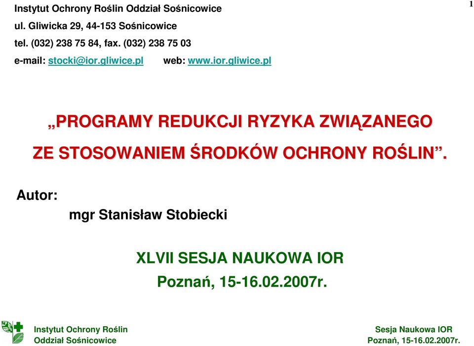 pl web: www.ior.gliwice.