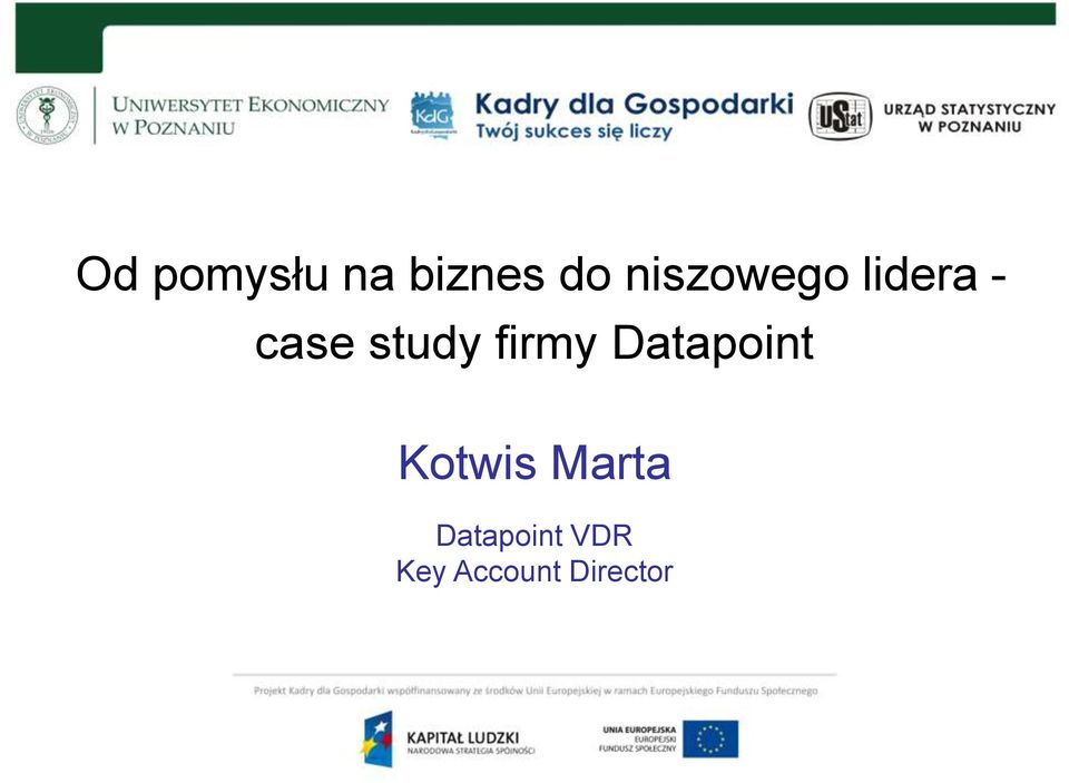 firmy Datapoint Kotwis Marta