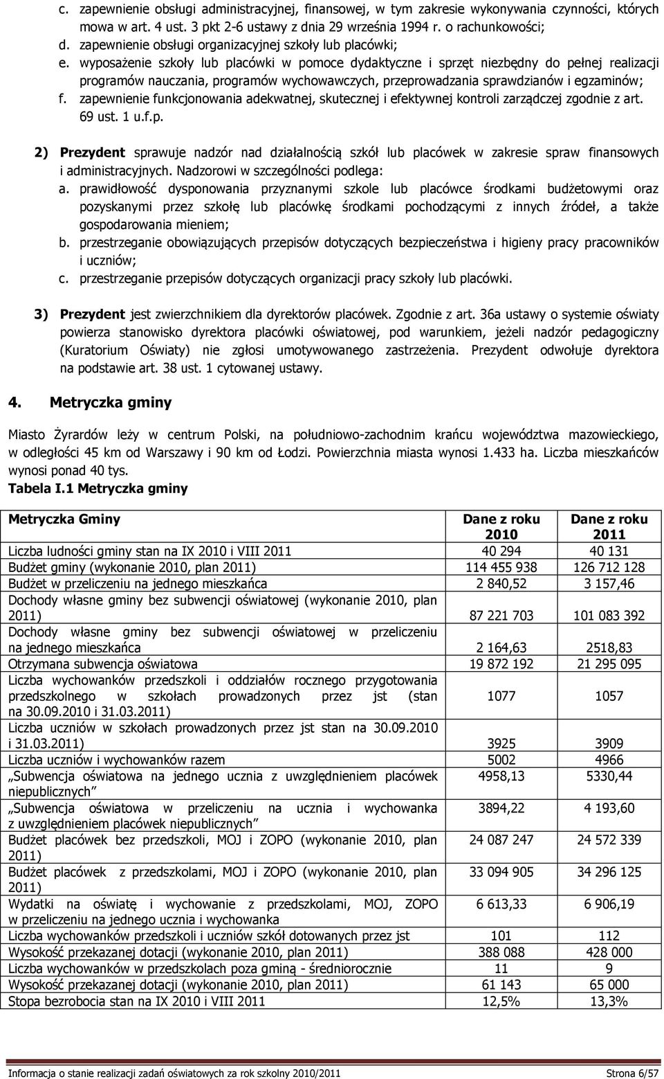 wyposażenie szkoły lub placówki w pomoce dydaktyczne i sprzęt niezbędny do pełnej realizacji programów nauczania, programów wychowawczych, przeprowadzania sprawdzianów i egzaminów; f.