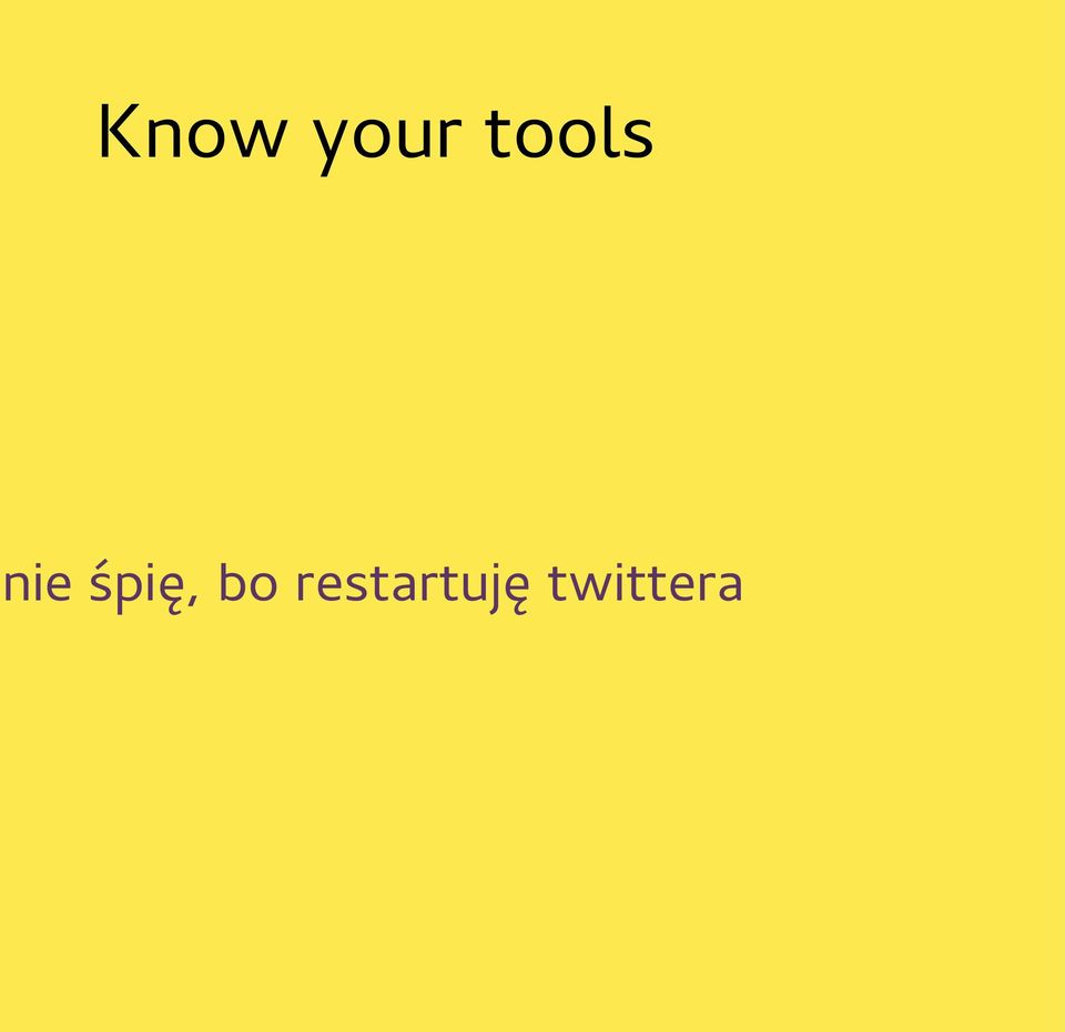 śpię, bo