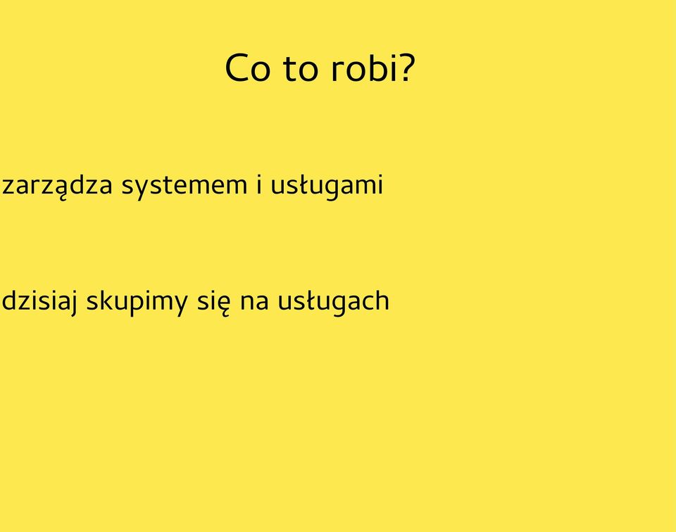i usługami