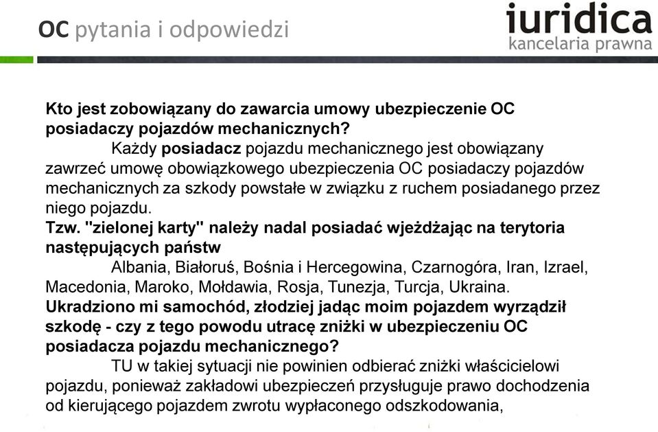 pojazdu. Tzw.