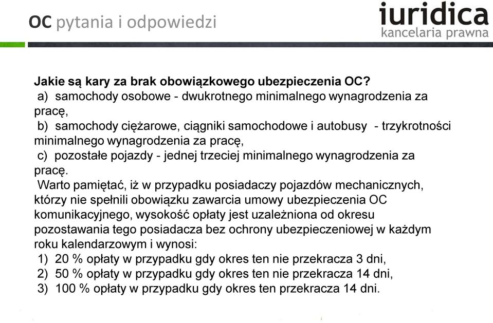 - jednej trzeciej minimalnego wynagrodzenia za pracę.