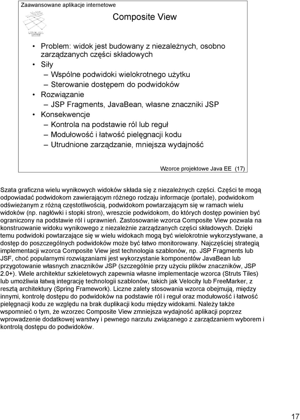 (17) Szata graficzna wielu wynikowych widoków składa się z niezależnych części.