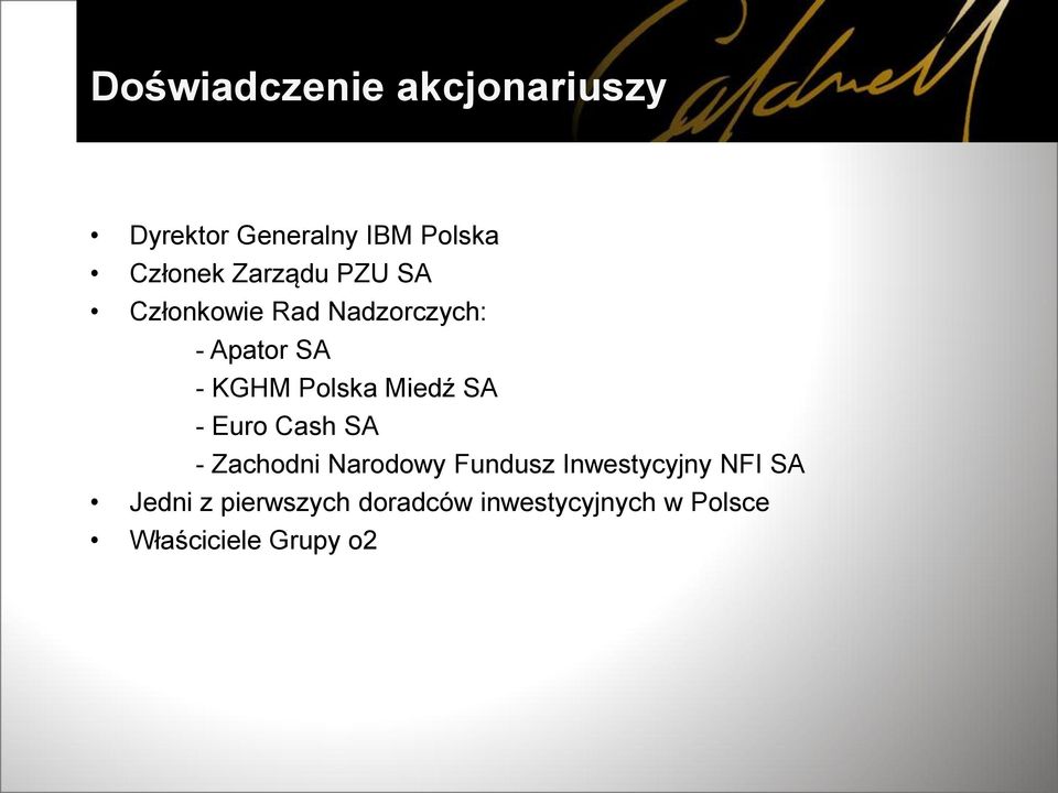 Miedź SA - Euro Cash SA - Zachodni Narodowy Fundusz Inwestycyjny NFI
