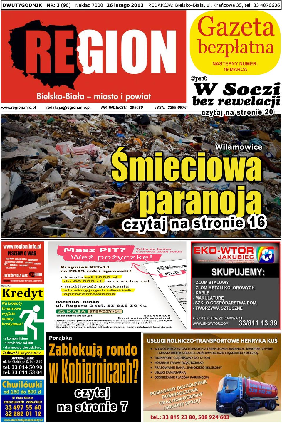 śmieciowa Paranoja W Kobiernicach Gazeta Bezpłatna W Soczi