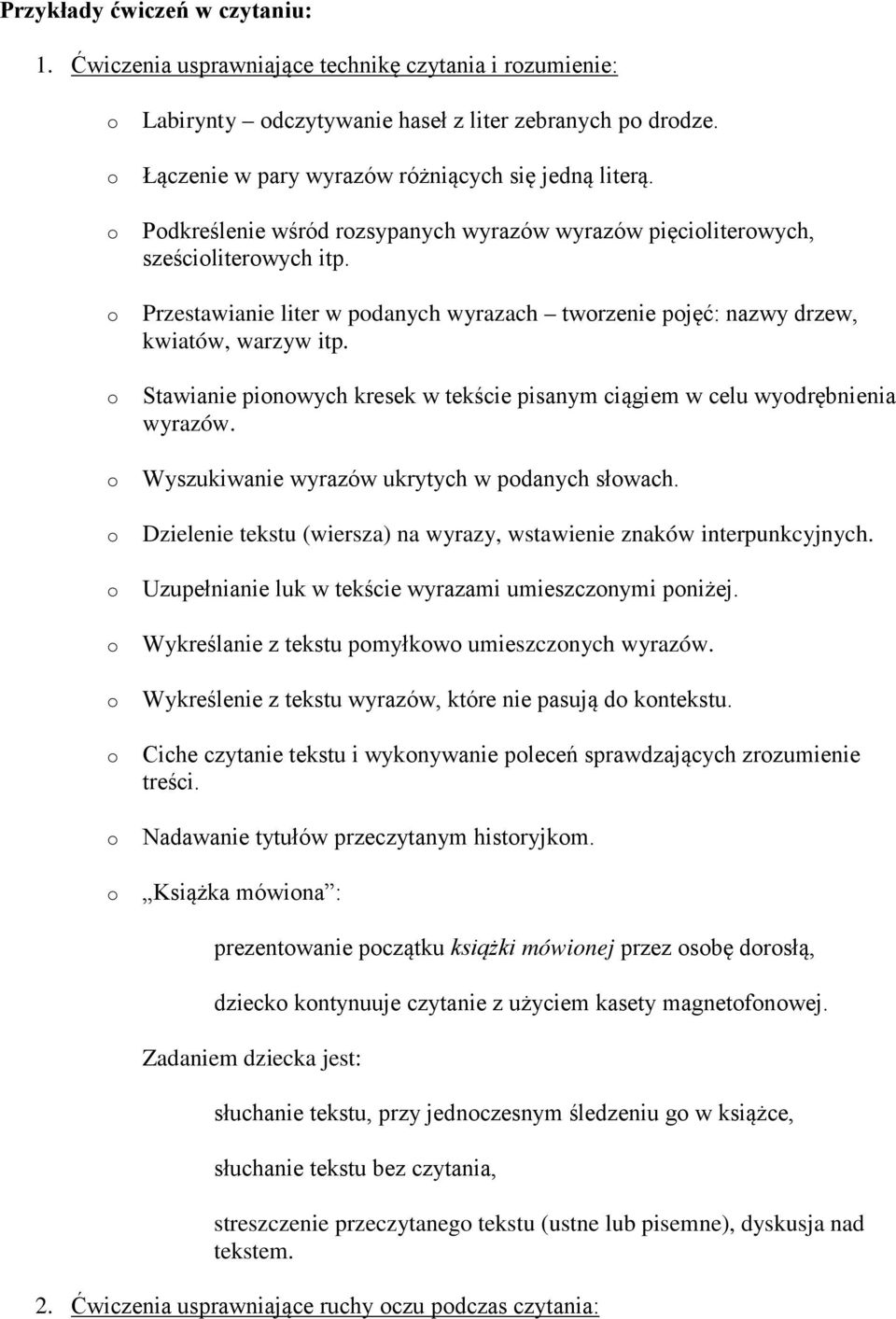 Stawianie pinwych kresek w tekście pisanym ciągiem w celu wydrębnienia wyrazów. Wyszukiwanie wyrazów ukrytych w pdanych słwach.
