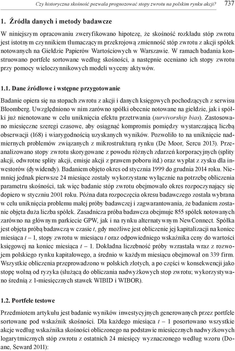 notowanych na Giełdzie Papierów Wartościowych w Warszawie.