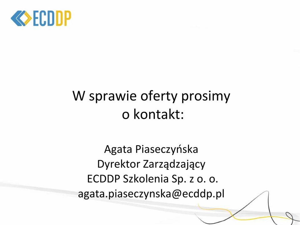 Dyrektor Zarządzający ECDDP