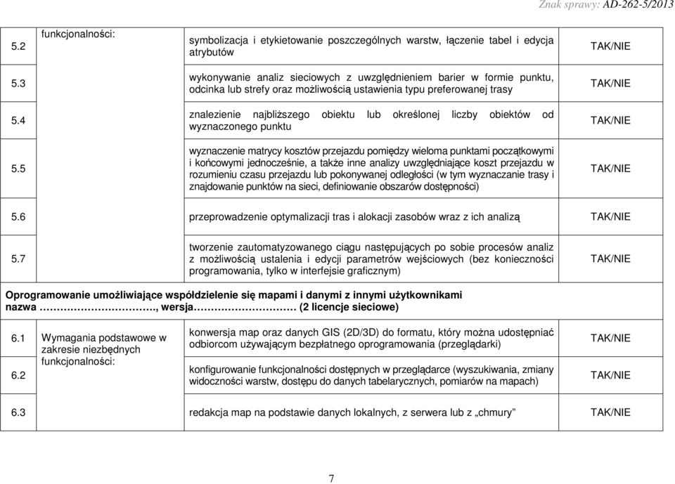 4 znalezienie najbliŝszego obiektu lub określonej liczby obiektów od wyznaczonego punktu 5.