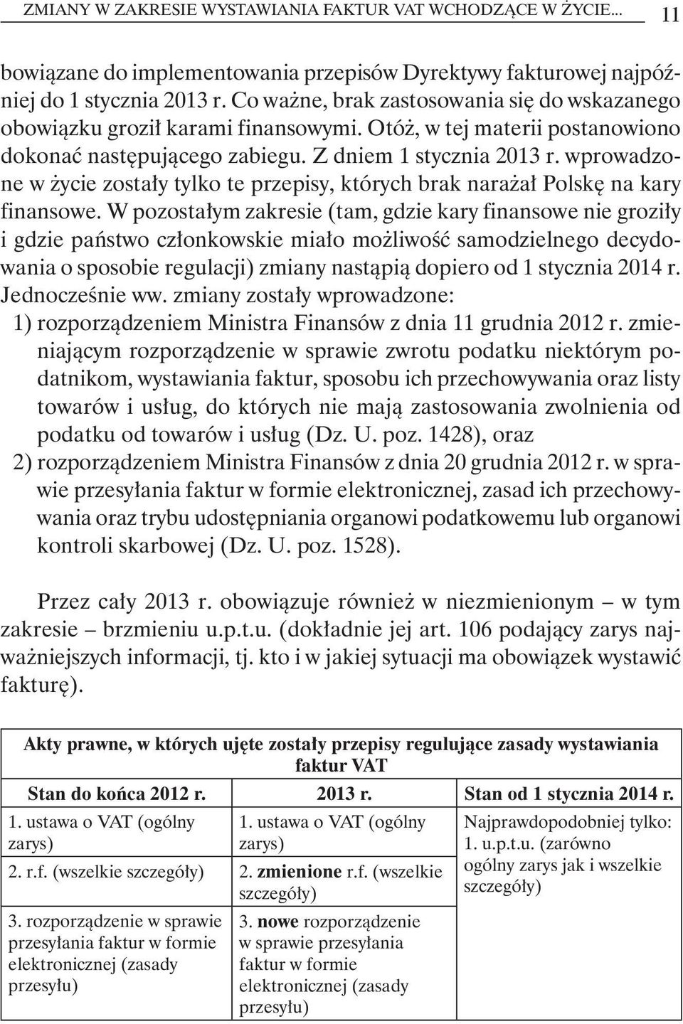 wprowadzone w życie zostały tylko te przepisy, których brak narażał Polskę na kary finansowe.