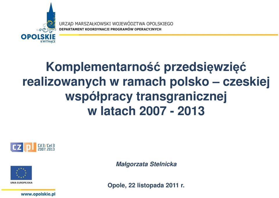 współpracy transgranicznej w latach