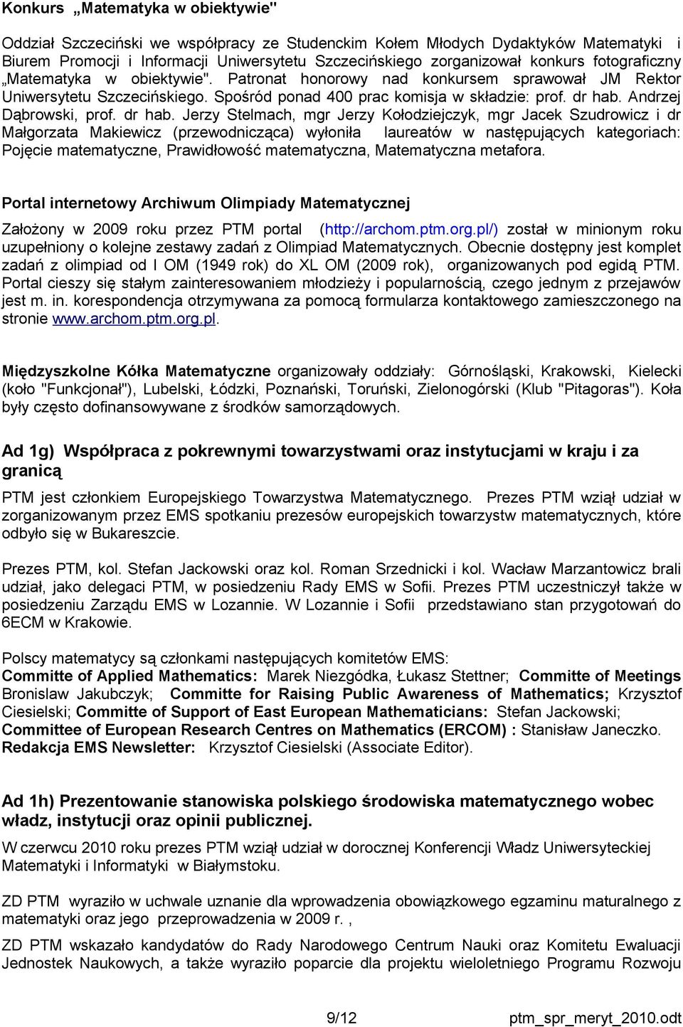 Andrzej Dąbrowski, prof. dr hab.