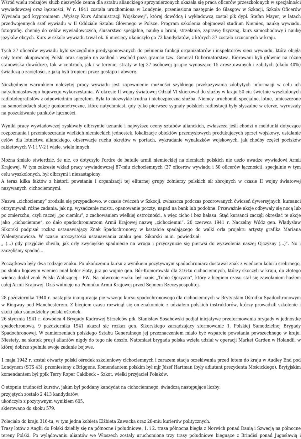 dypl. Stefan Mayer, w latach przedwojennych szef wywiadu w II Oddziale Sztabu Głównego w Polsce.