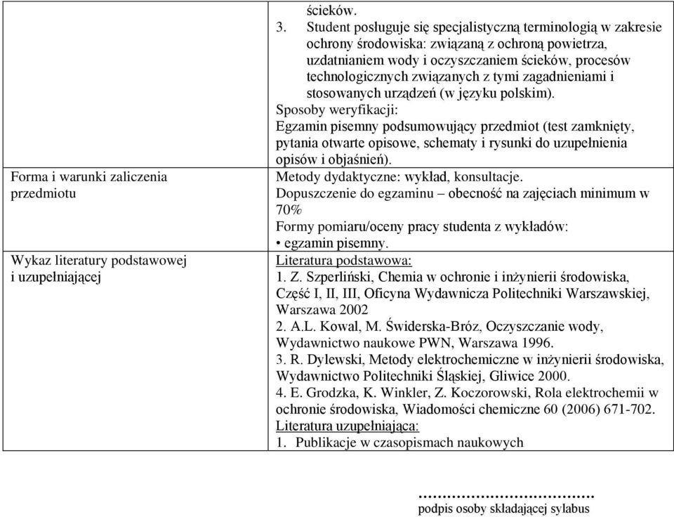 zagadnieniami i stosowanych urządzeń (w języku polskim).