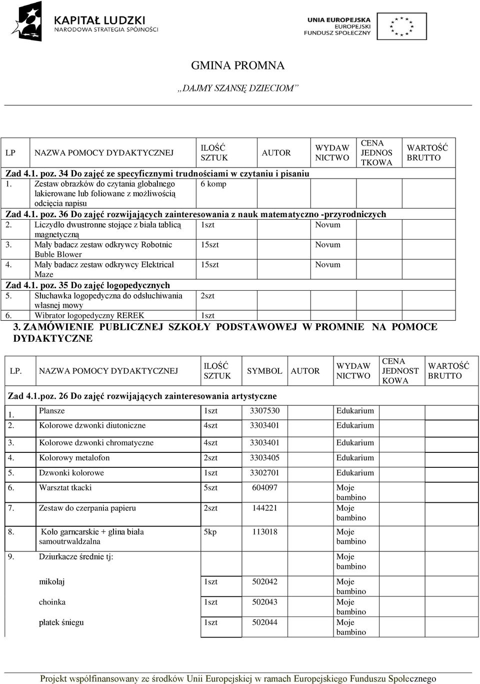 Liczydło dwustronne stojące z biała tablicą szt Novum magnetyczną 3. Mały badacz zestaw odkrywcy Robotnic 5szt Novum Buble Blower 4. Mały badacz zestaw odkrywcy Elektrical 5szt Novum Maze Zad 4.. poz.