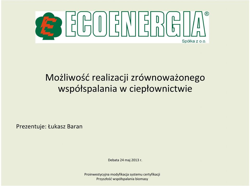 współspalania w