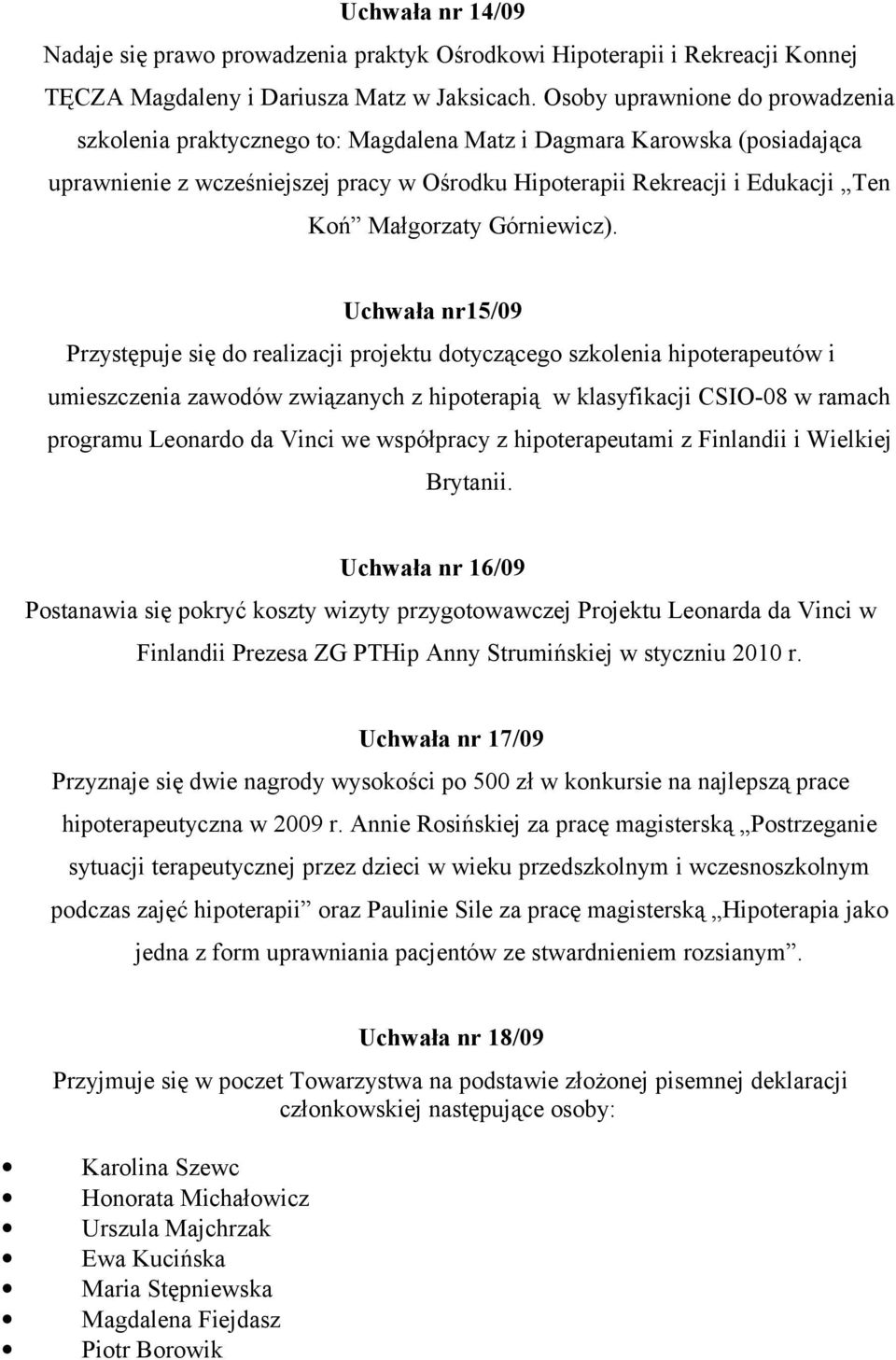 Małgorzaty Górniewicz).