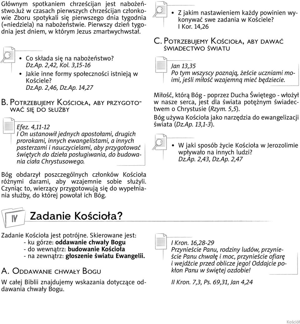 Potrzebujemy Kościoła, aby przygotować się do służby Efez.