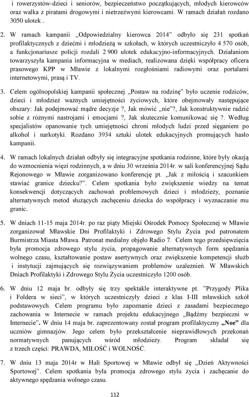 ulotek edukacyjno-informacyjnych.