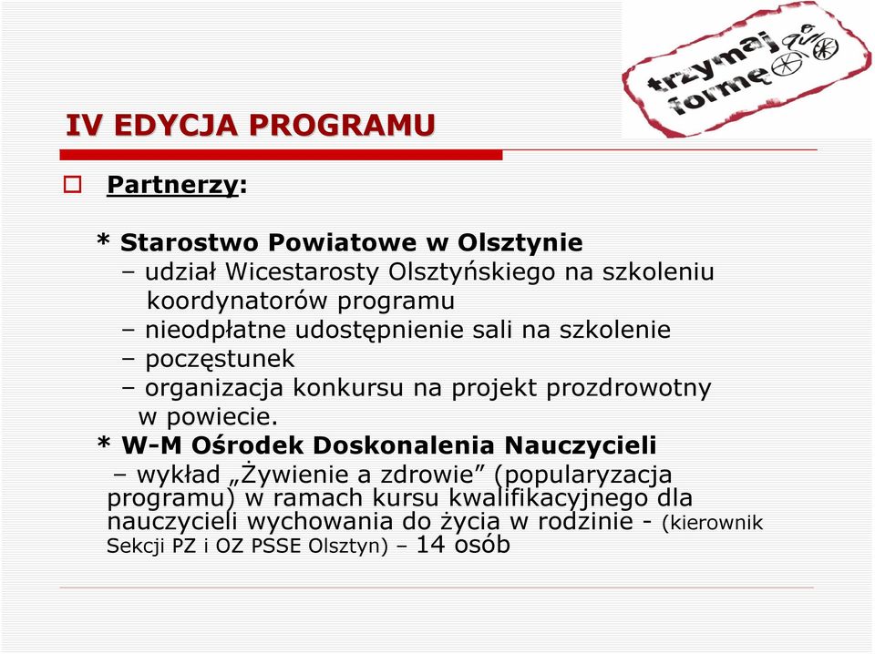 prozdrowotny w powiecie.
