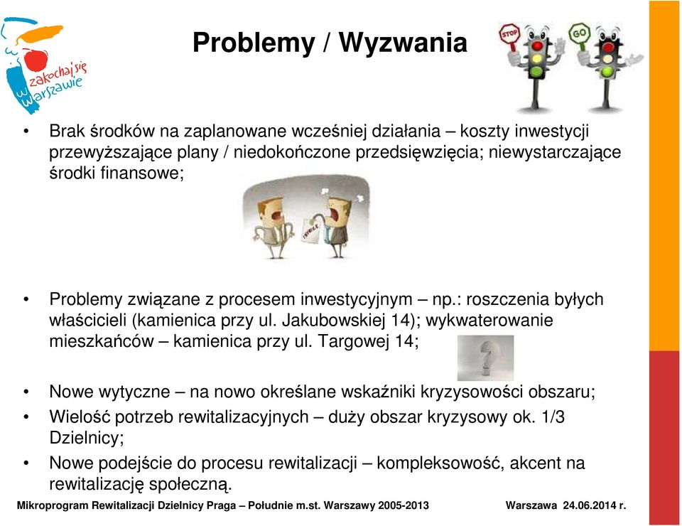 Jakubowskiej 14); wykwaterowanie mieszkańców kamienica przy ul.