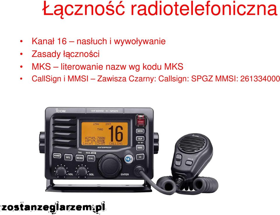 literowanie nazw wg kodu MKS CallSign i