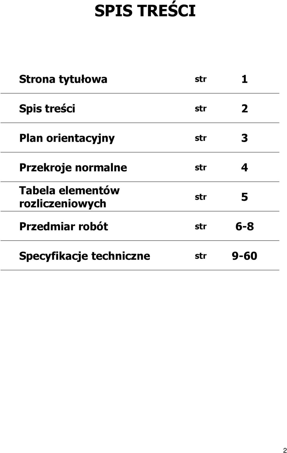 4 Tabela elementów rozliczeniowych str 5