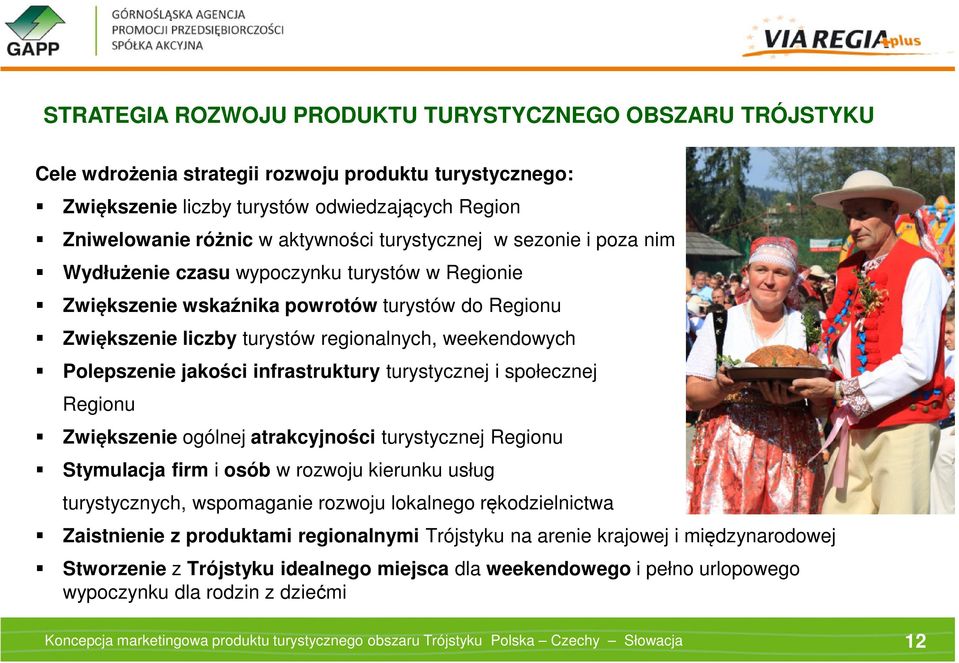 jakości infrastruktury turystycznej i społecznej Regionu Zwiększenie ogólnej atrakcyjności turystycznej Regionu Stymulacja firm i osób w rozwoju kierunku usług turystycznych, wspomaganie rozwoju