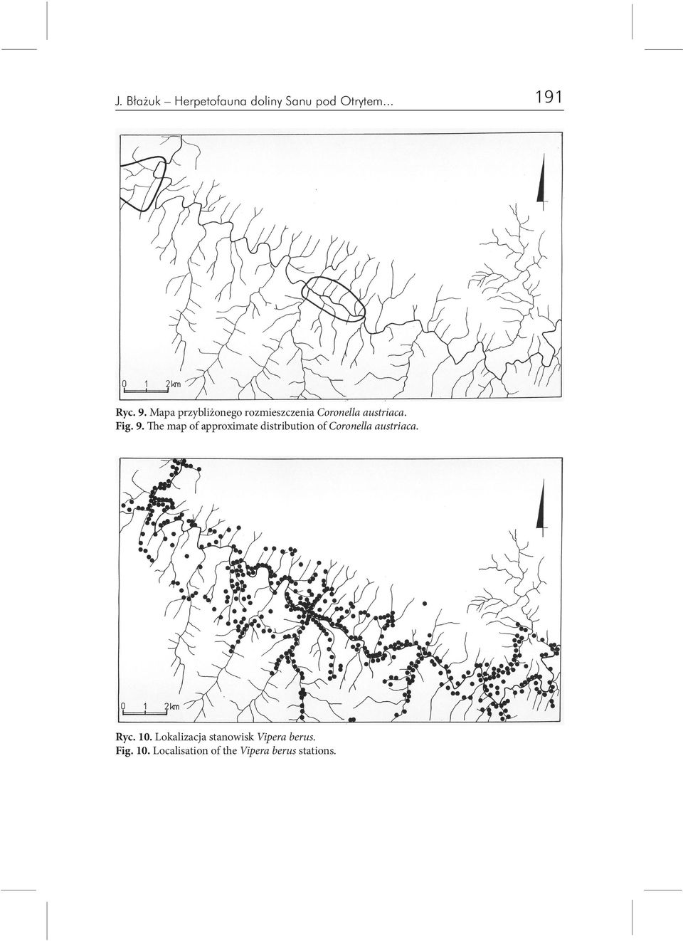 The map of approximate distribution of Coronella austriaca. Ryc. 10.